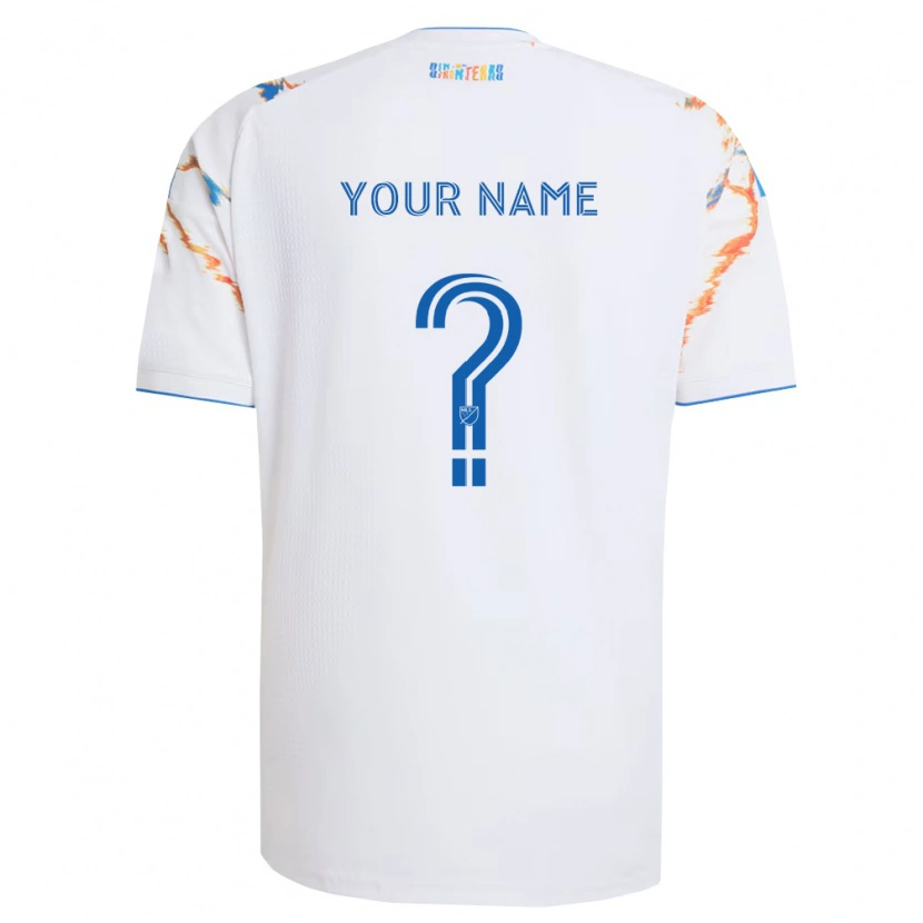 Danxen Damen Ihren Namen #0 Weiß Orange Blau Auswärtstrikot Trikot 2026/27 T-Shirt Österreich