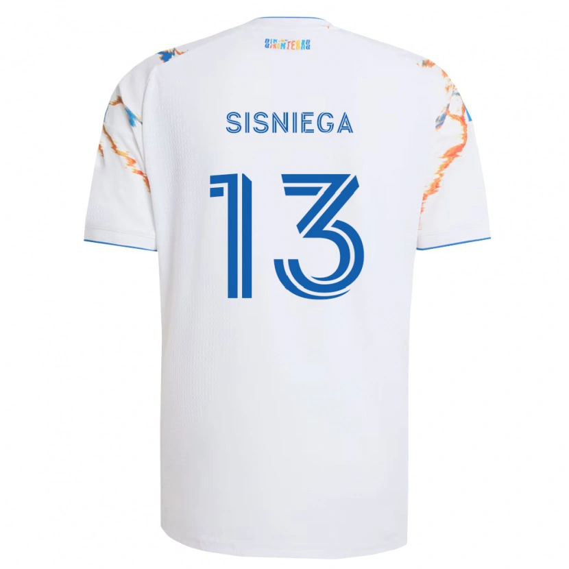 Danxen Damen Pablo Sisniega #13 Weiß Orange Blau Auswärtstrikot Trikot 2026/27 T-Shirt Österreich