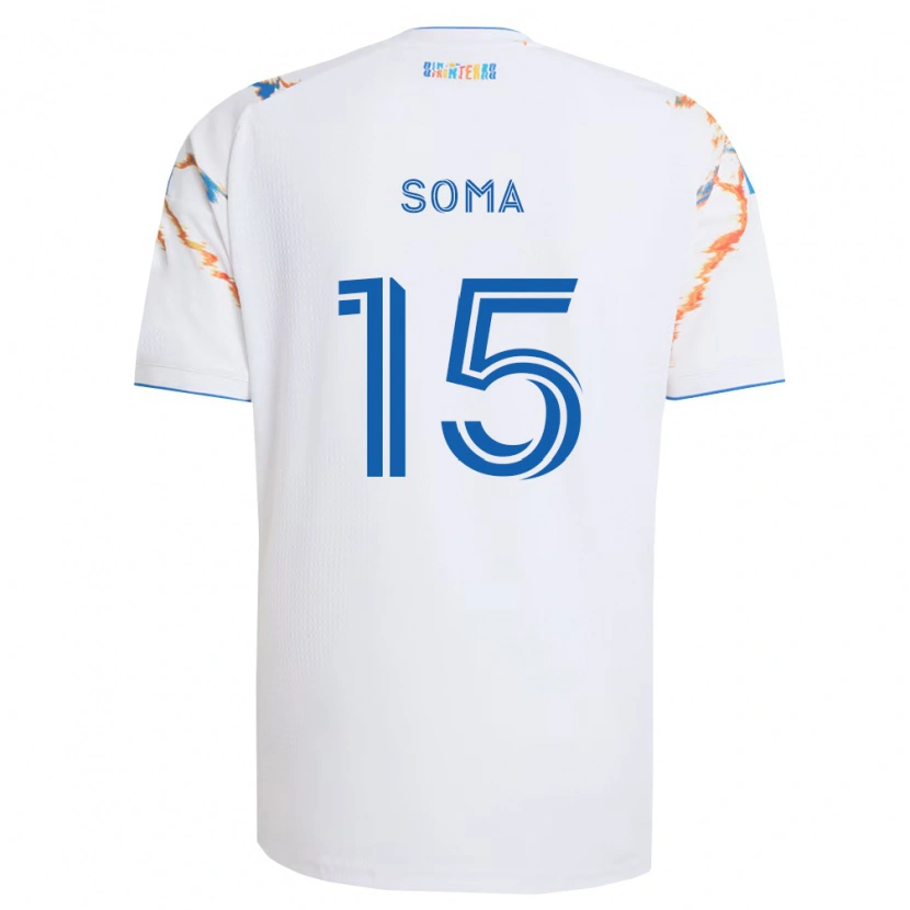 Danxen Damen Pedro Soma #15 Weiß Orange Blau Auswärtstrikot Trikot 2026/27 T-Shirt Österreich
