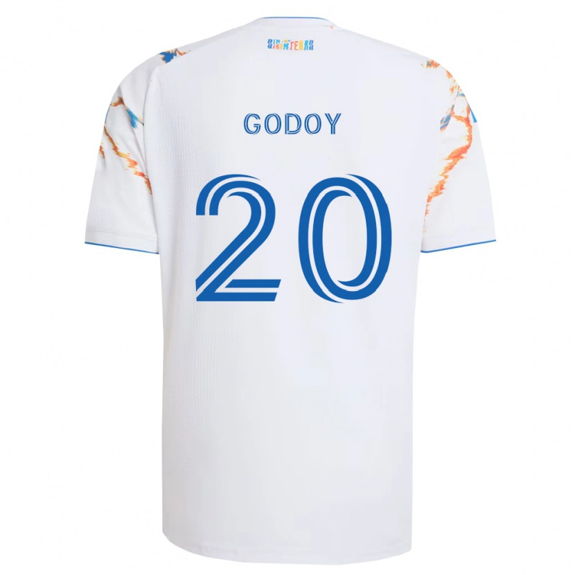 Danxen Damen Aníbal Godoy #20 Weiß Orange Blau Auswärtstrikot Trikot 2026/27 T-Shirt Österreich