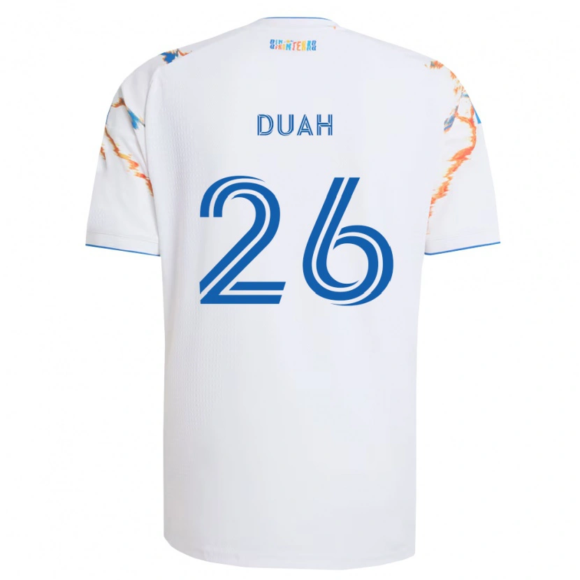 Danxen Damen Manu Duah #26 Weiß Orange Blau Auswärtstrikot Trikot 2026/27 T-Shirt Österreich