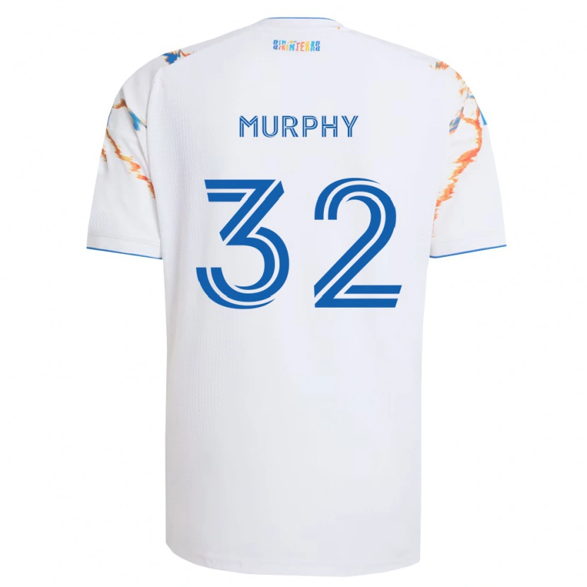 Danxen Damen Ian Murphy #32 Weiß Orange Blau Auswärtstrikot Trikot 2026/27 T-Shirt Österreich