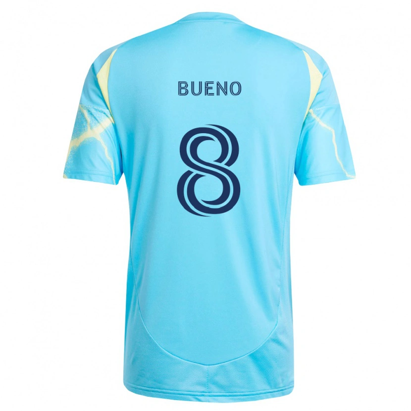 Danxen Damen Jesús Bueno #8 Hellblau Schwarz Hellgelb Auswärtstrikot Trikot 2026/27 T-Shirt Österreich