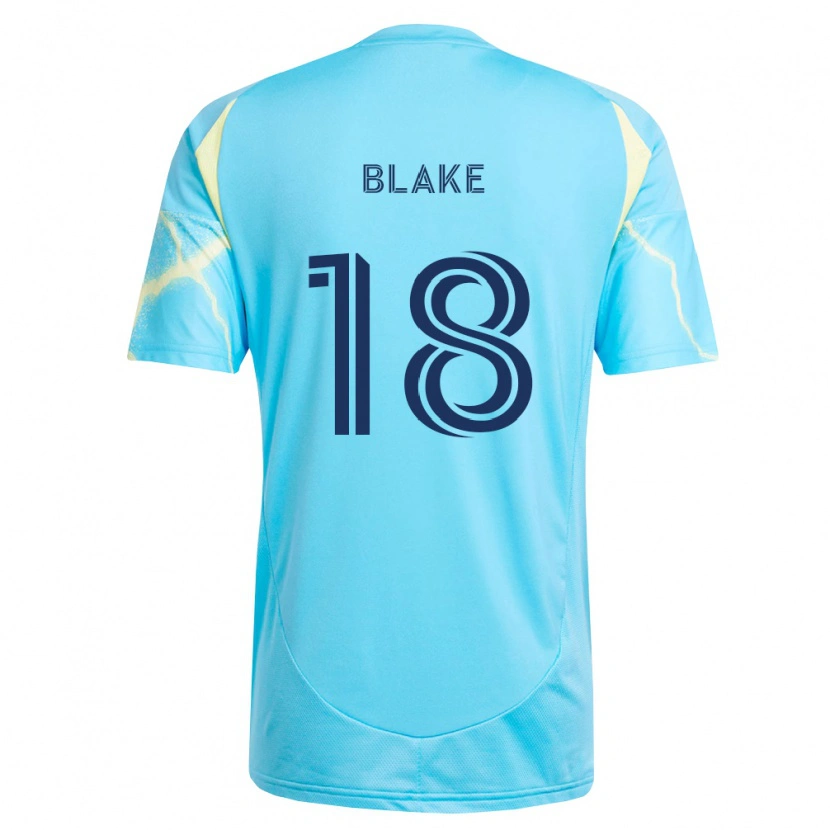 Danxen Damen Andre Blake #18 Hellblau Schwarz Hellgelb Auswärtstrikot Trikot 2026/27 T-Shirt Österreich