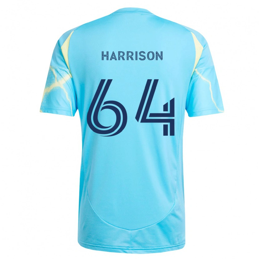 Danxen Damen Joshua Harrison #64 Hellblau Schwarz Hellgelb Auswärtstrikot Trikot 2026/27 T-Shirt Österreich