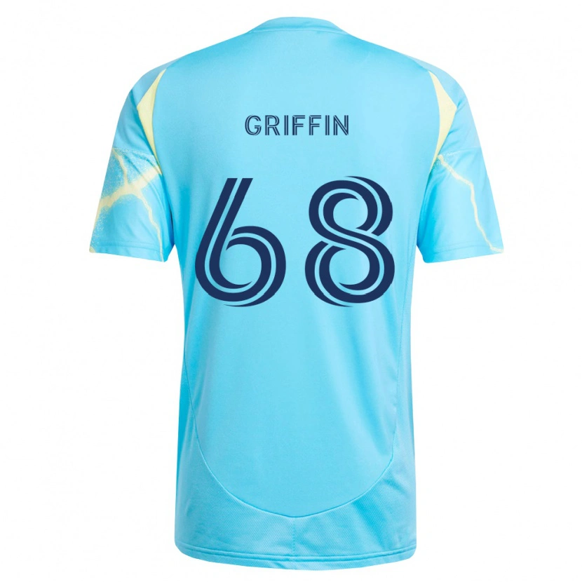 Danxen Damen Jordan Griffin #68 Hellblau Schwarz Hellgelb Auswärtstrikot Trikot 2026/27 T-Shirt Österreich