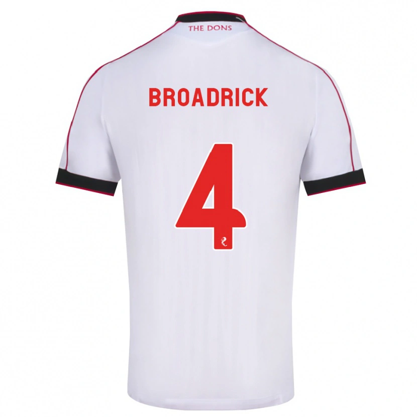 Danxen Damen Jessica Broadrick #4 Schwarz Rot Weiß Auswärtstrikot Trikot 2026/27 T-Shirt Österreich