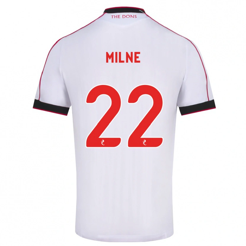 Danxen Damen Jack Milne #22 Schwarz Rot Weiß Auswärtstrikot Trikot 2026/27 T-Shirt Österreich