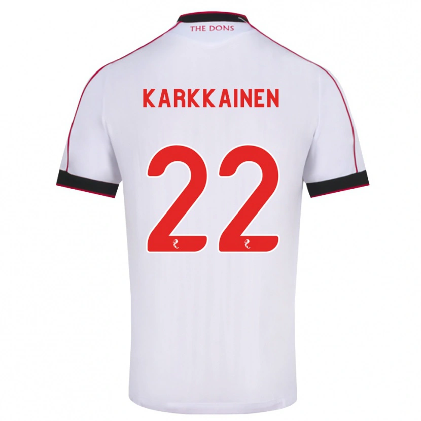 Danxen Damen Elena Kärkkäinen #22 Schwarz Rot Weiß Auswärtstrikot Trikot 2026/27 T-Shirt Österreich
