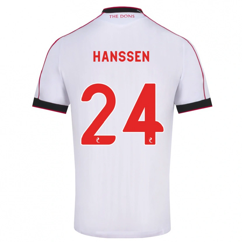 Danxen Damen Nadine Hanssen #24 Schwarz Rot Weiß Auswärtstrikot Trikot 2026/27 T-Shirt Österreich