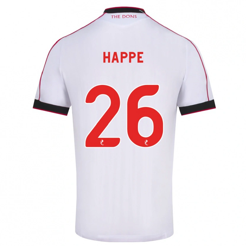 Danxen Damen Dan Happe #26 Schwarz Rot Weiß Auswärtstrikot Trikot 2026/27 T-Shirt Österreich