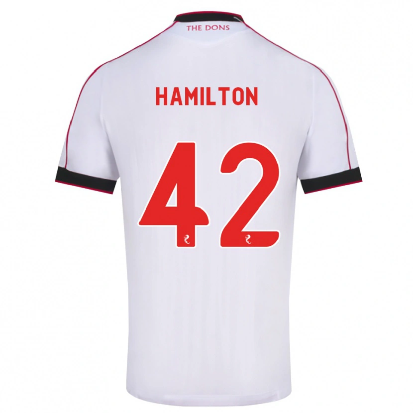 Danxen Damen Brendan Hamilton #42 Schwarz Rot Weiß Auswärtstrikot Trikot 2026/27 T-Shirt Österreich