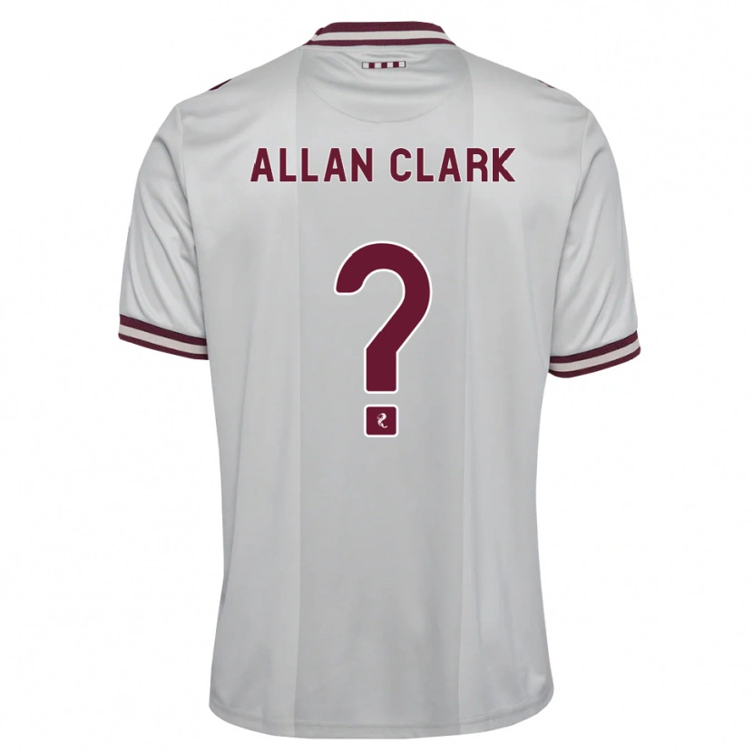 Danxen Damen Allan Clark #0 Weiß Burgunder Auswärtstrikot Trikot 2026/27 T-Shirt Österreich