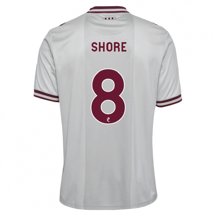 Danxen Damen Eilidh Shore #8 Weiß Burgunder Auswärtstrikot Trikot 2026/27 T-Shirt Österreich