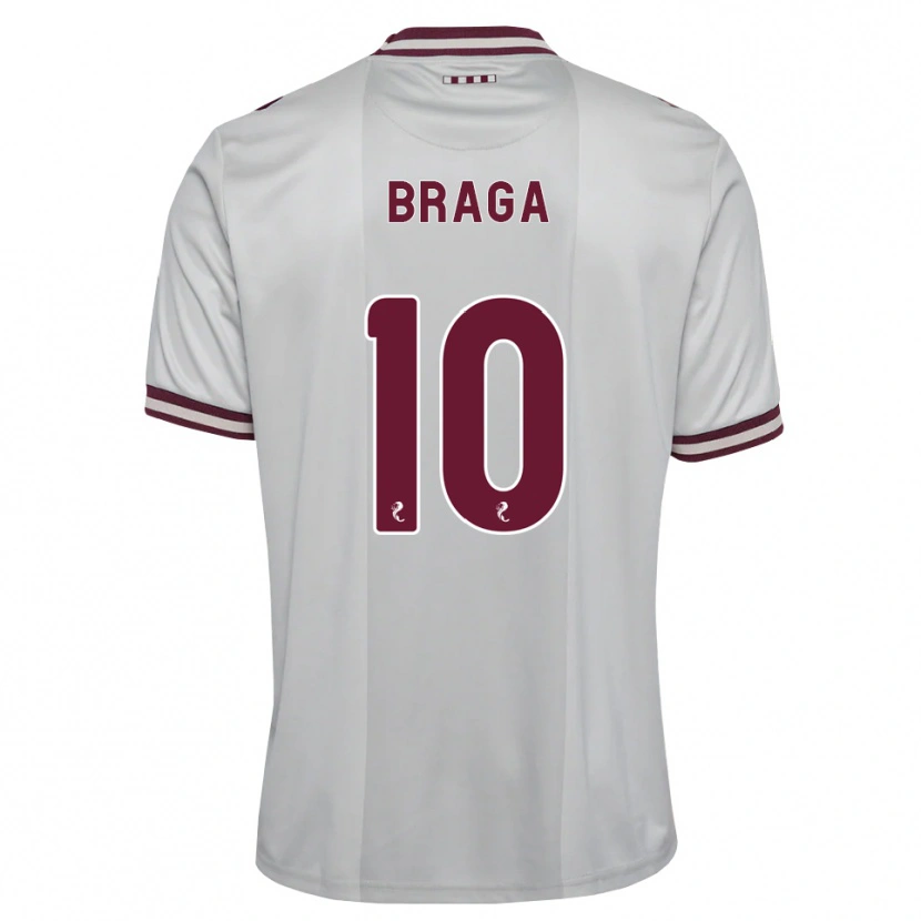 Danxen Damen Cláudio Braga #10 Weiß Burgunder Auswärtstrikot Trikot 2026/27 T-Shirt Österreich