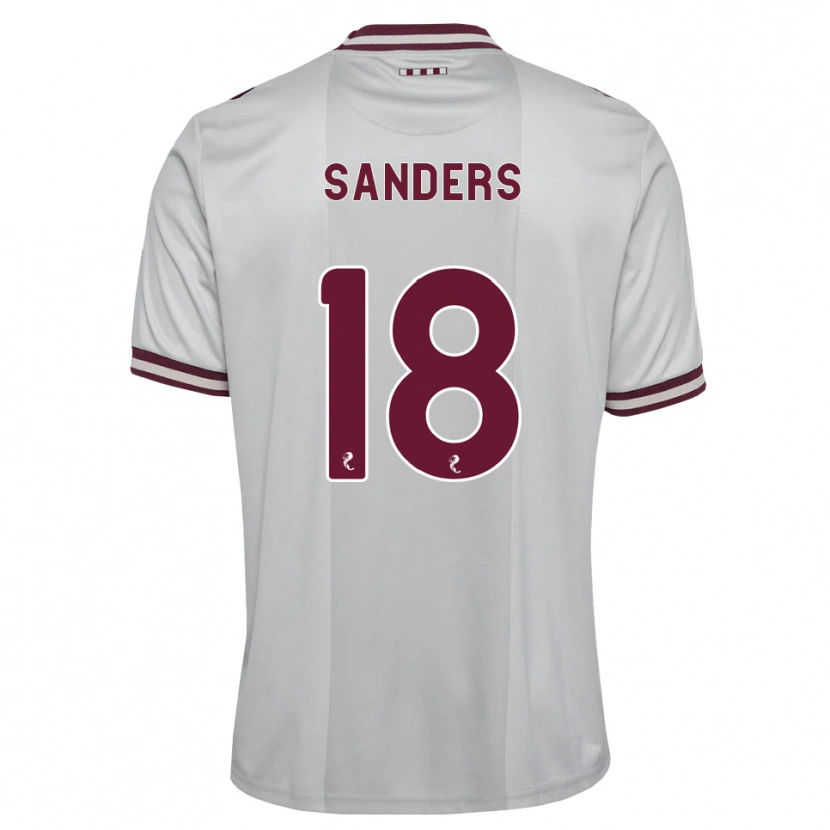 Danxen Damen Charlie Sanders #18 Weiß Burgunder Auswärtstrikot Trikot 2026/27 T-Shirt Österreich