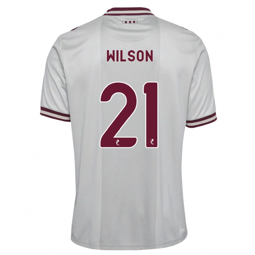 Danxen Damen James Wilson #21 Weiß Burgunder Auswärtstrikot Trikot 2026/27 T-Shirt Österreich