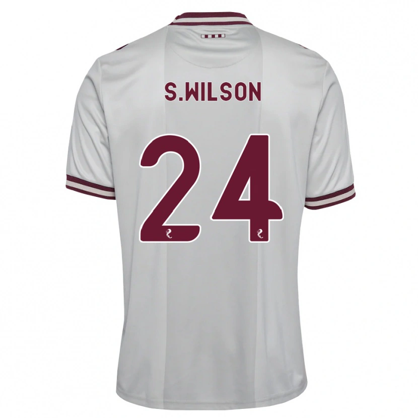 Danxen Damen Stanley Wilson #24 Weiß Burgunder Auswärtstrikot Trikot 2026/27 T-Shirt Österreich