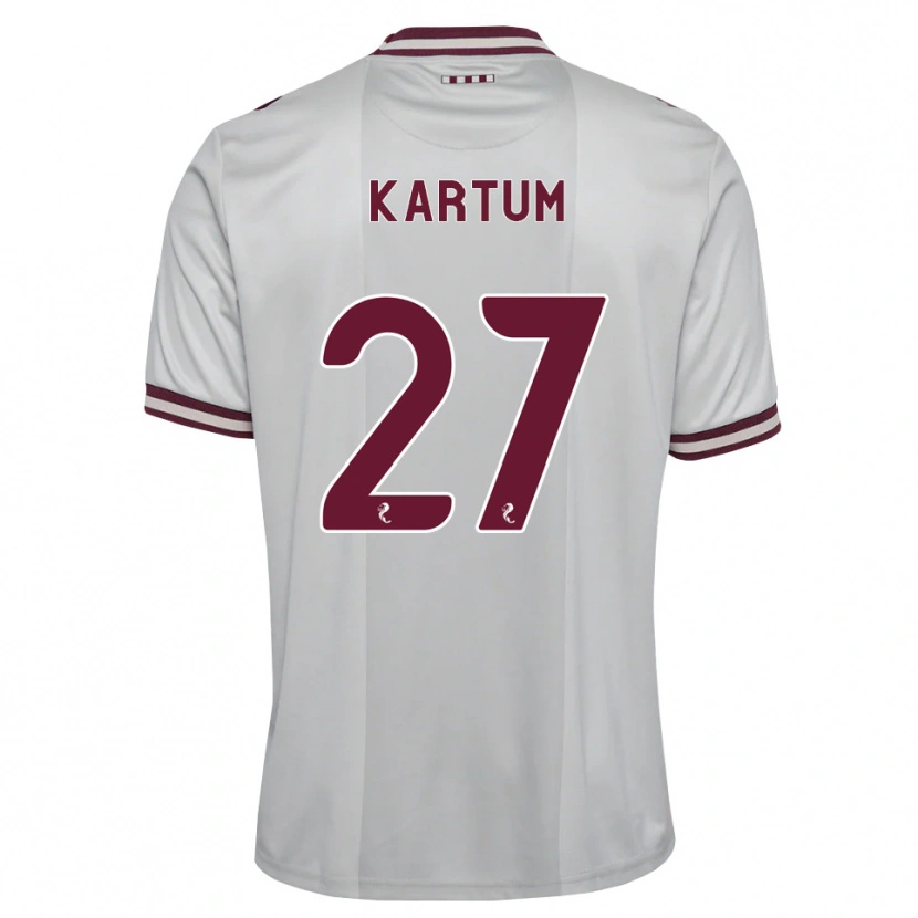 Danxen Damen Sander Kartum #27 Weiß Burgunder Auswärtstrikot Trikot 2026/27 T-Shirt Österreich