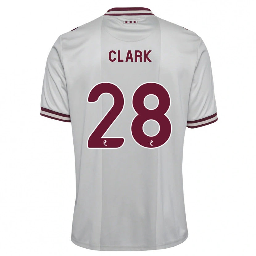 Danxen Damen Zander Clark #28 Weiß Burgunder Auswärtstrikot Trikot 2026/27 T-Shirt Österreich