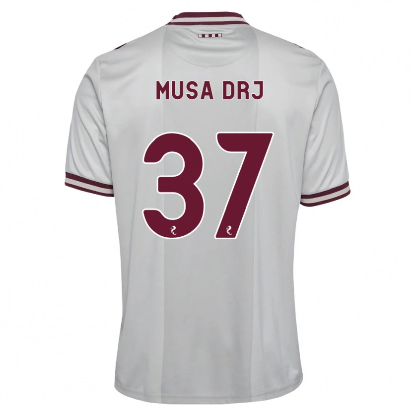 Danxen Damen Musa Drammeh #37 Weiß Burgunder Auswärtstrikot Trikot 2026/27 T-Shirt Österreich