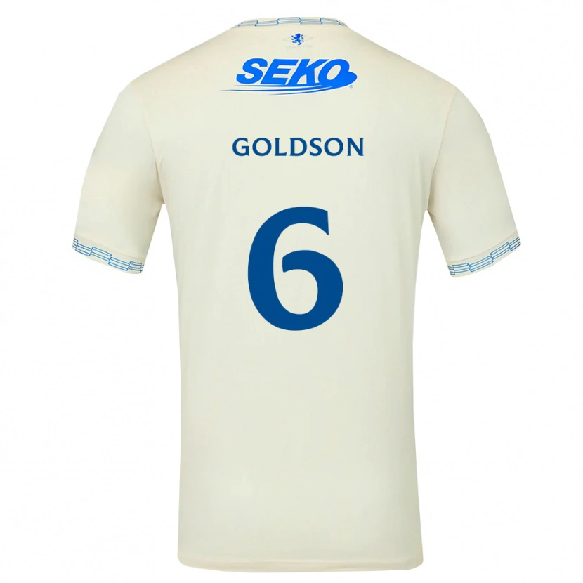 Danxen Damen Connor Goldson #6 Tiefseeblau Weiß Auswärtstrikot Trikot 2026/27 T-Shirt Österreich