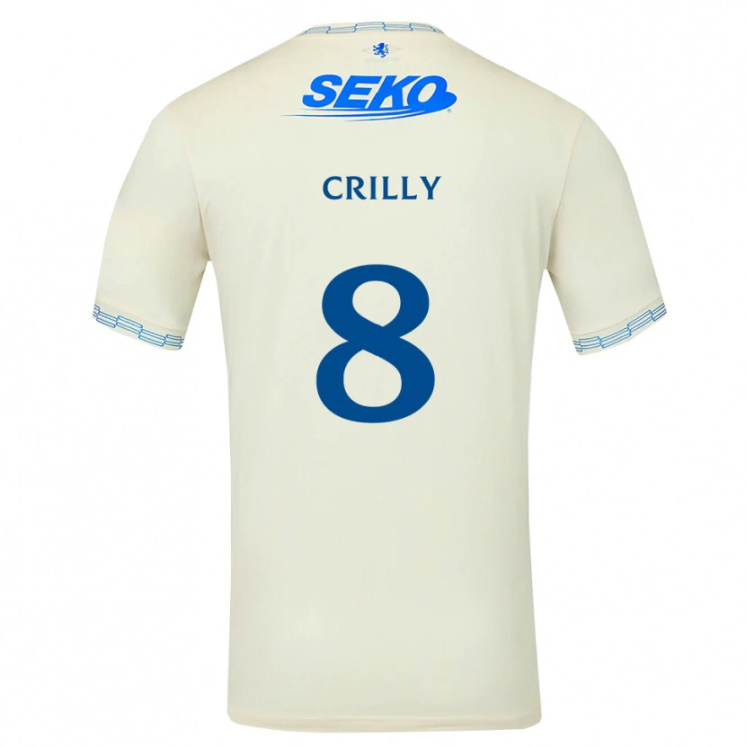 Danxen Damen Aiden Crilly #8 Tiefseeblau Weiß Auswärtstrikot Trikot 2026/27 T-Shirt Österreich