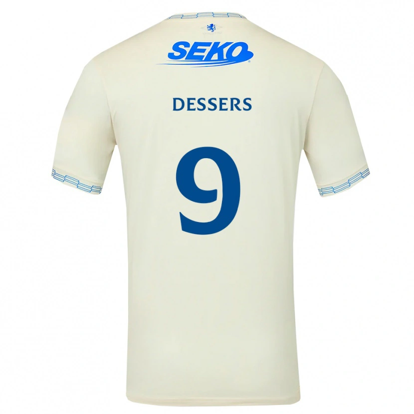 Danxen Damen Cyriel Dessers #9 Tiefseeblau Weiß Auswärtstrikot Trikot 2026/27 T-Shirt Österreich