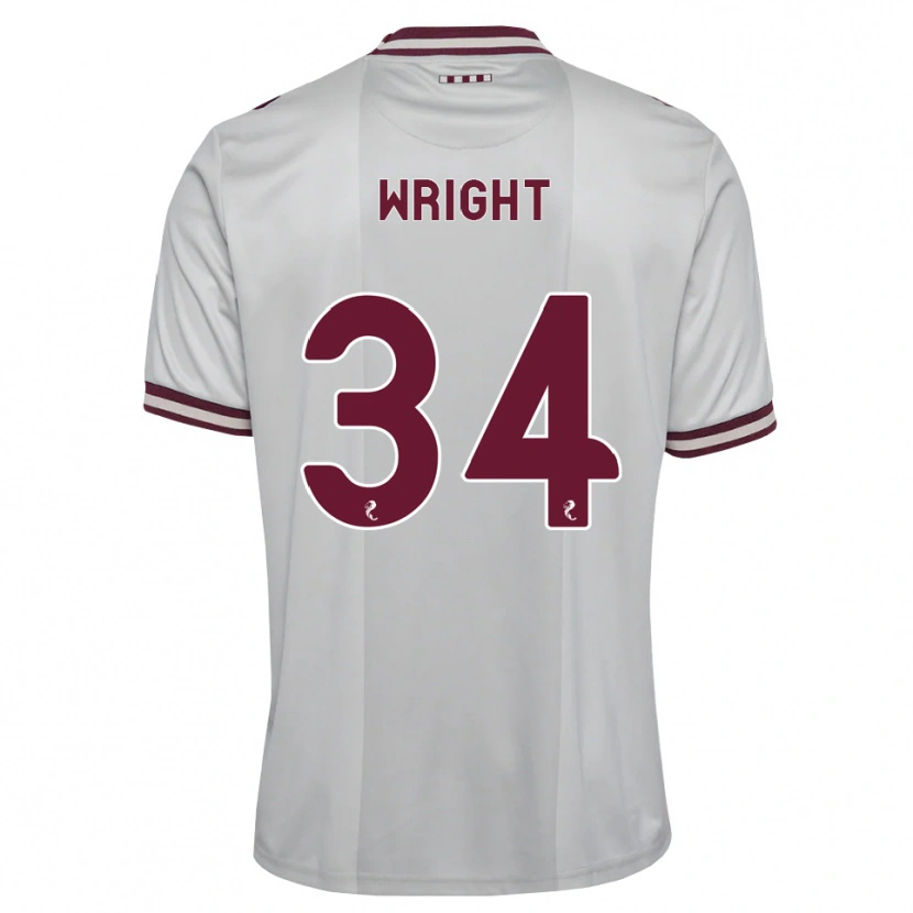 Danxen Damen Kieran Wright #34 Weiß Burgunder Auswärtstrikot Trikot 2026/27 T-Shirt Österreich