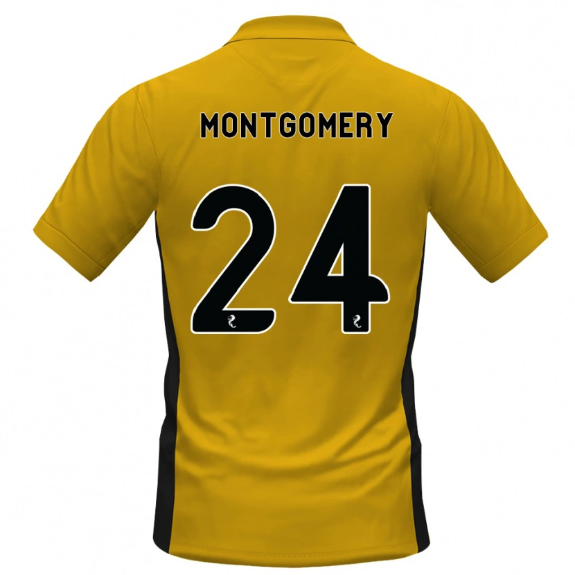 Danxen Kinder Adam Montgomery #24 Orange Schwarz Heimtrikot Trikot 2026/27 T-Shirt Österreich
