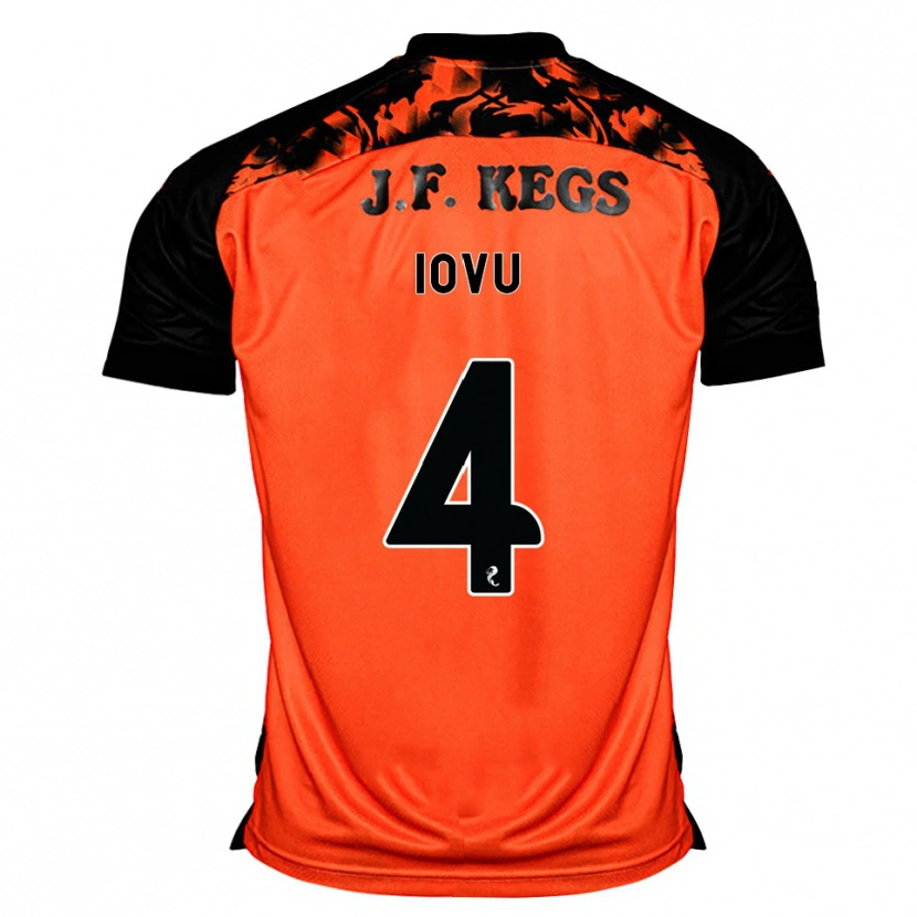 Danxen Kinder Iurie Iovu #4 Orange Schwarz Weiß Heimtrikot Trikot 2026/27 T-Shirt Österreich