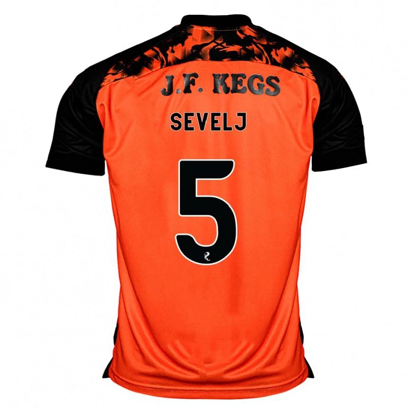 Danxen Kinder Vicko Sevelj #5 Orange Schwarz Weiß Heimtrikot Trikot 2026/27 T-Shirt Österreich