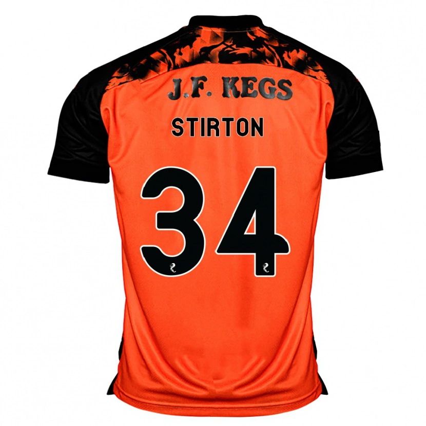 Danxen Kinder Owen Stirton #34 Orange Schwarz Weiß Heimtrikot Trikot 2026/27 T-Shirt Österreich