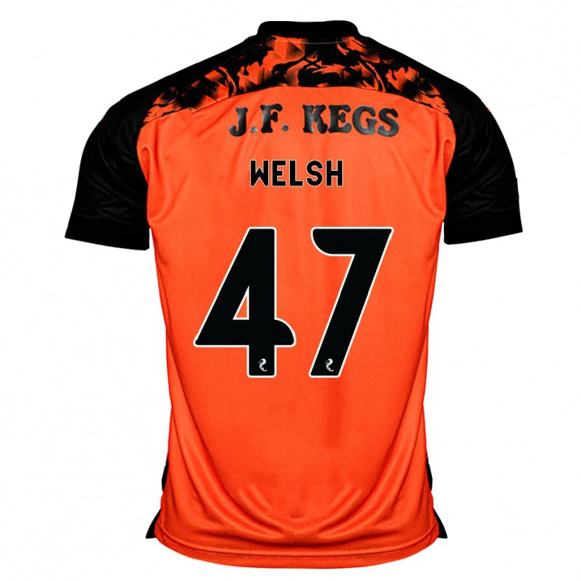 Danxen Kinder Harry Welsh #47 Orange Schwarz Weiß Heimtrikot Trikot 2026/27 T-Shirt Österreich