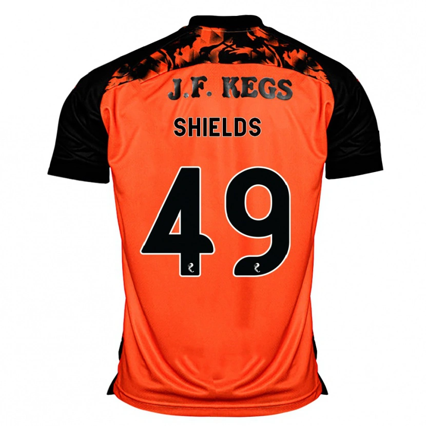 Danxen Kinder Conal Shields #49 Orange Schwarz Weiß Heimtrikot Trikot 2026/27 T-Shirt Österreich