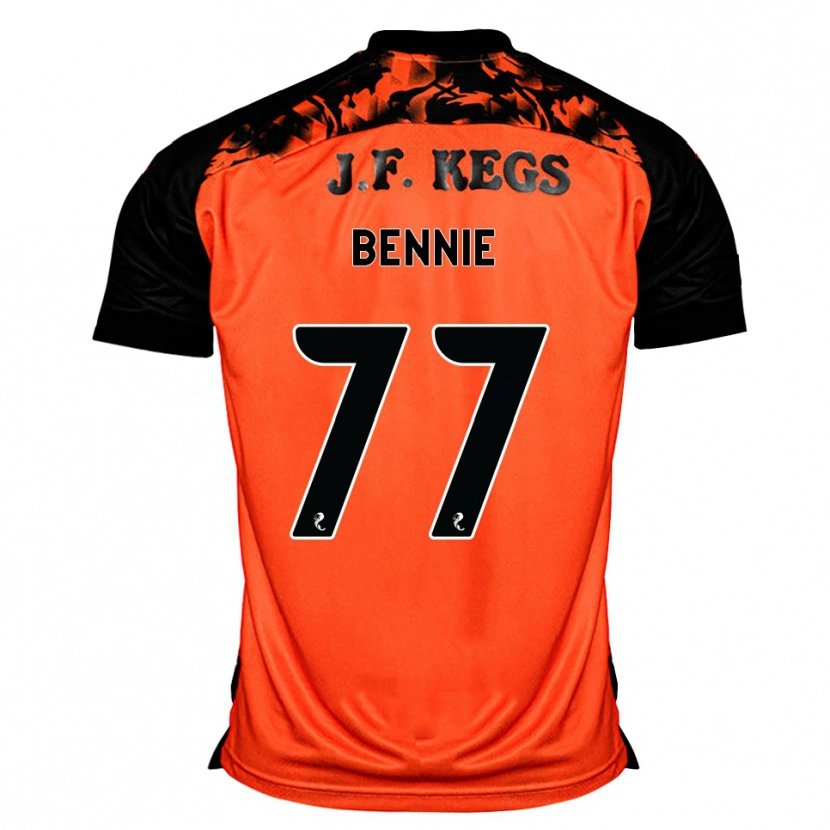 Danxen Kinder Daniel Bennie #77 Orange Schwarz Weiß Heimtrikot Trikot 2026/27 T-Shirt Österreich