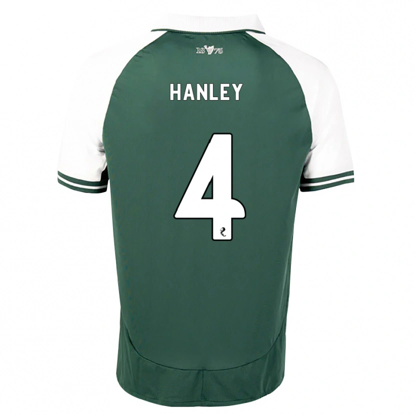 Danxen Kinder Grant Hanley #4 Seegrün Weiß Heimtrikot Trikot 2026/27 T-Shirt Österreich