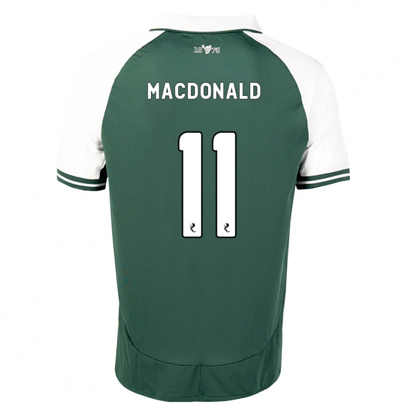 Danxen Kinder Callum Macdonald #11 Seegrün Weiß Heimtrikot Trikot 2026/27 T-Shirt Österreich