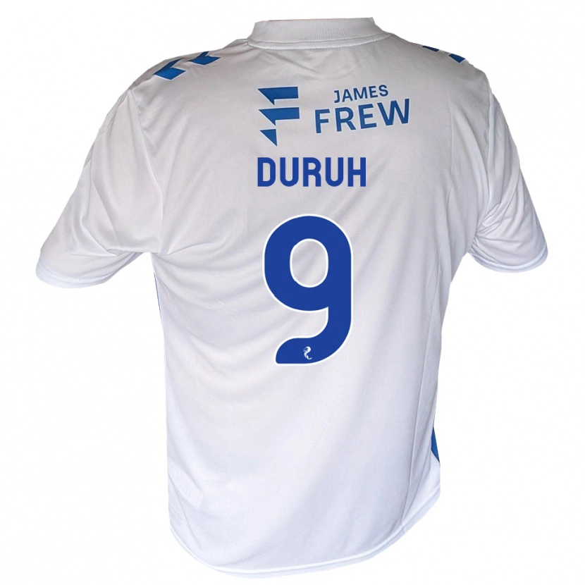 Danxen Kinder Samuel Duruh #9 Königsblau Weiß Heimtrikot Trikot 2026/27 T-Shirt Österreich