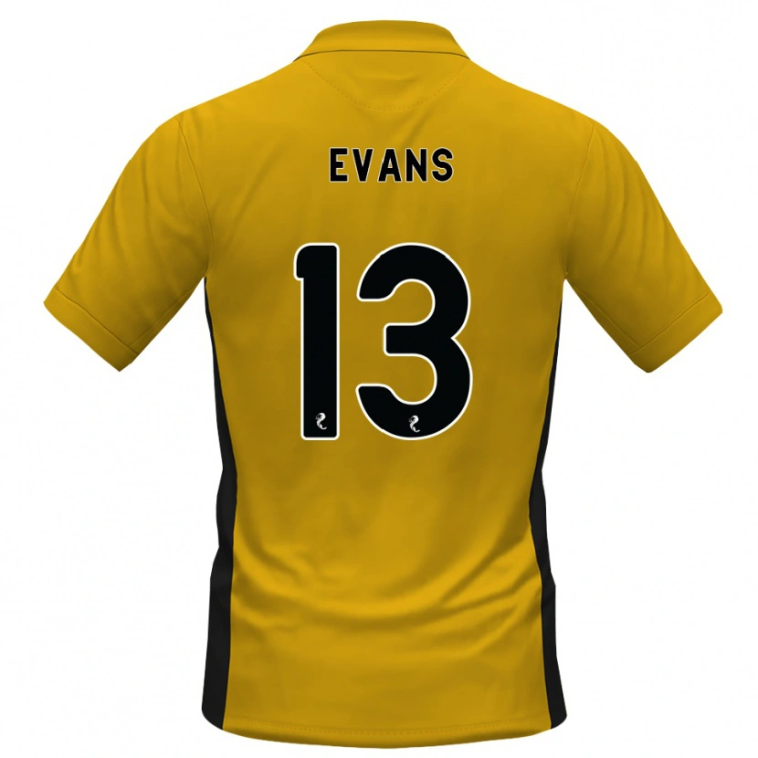 Danxen Kinder Lauren Evans #13 Orange Schwarz Heimtrikot Trikot 2026/27 T-Shirt Österreich