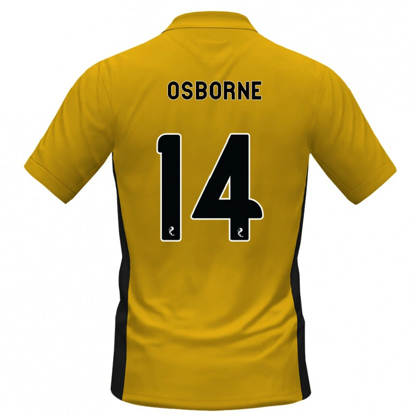 Danxen Kinder Ellie Osborne #14 Orange Schwarz Heimtrikot Trikot 2026/27 T-Shirt Österreich
