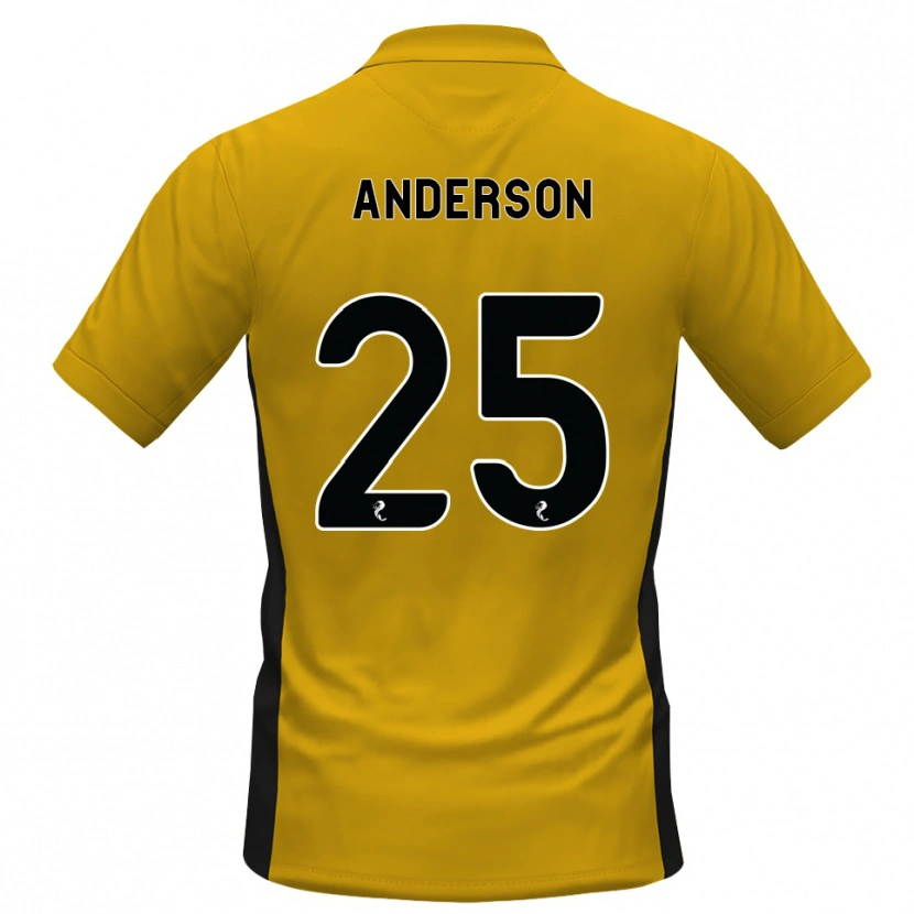 Danxen Kinder Bruce Anderson #25 Orange Schwarz Heimtrikot Trikot 2026/27 T-Shirt Österreich
