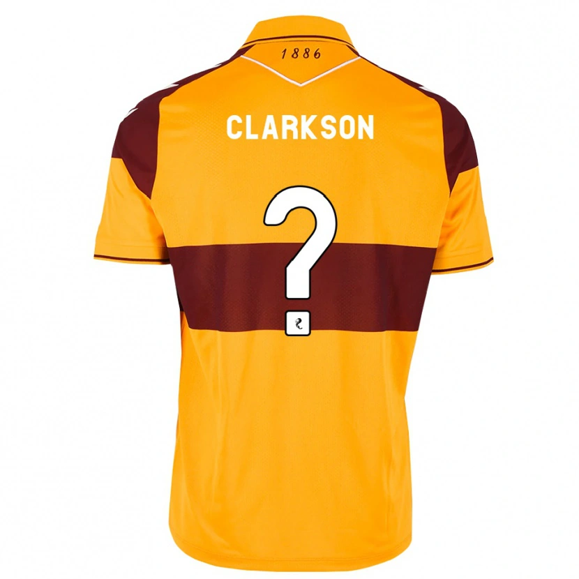 Danxen Kinder Joshua Clarkson #0 Maroon Orange Heimtrikot Trikot 2026/27 T-Shirt Österreich