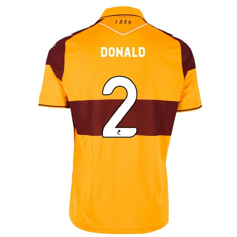 Danxen Kinder Eve Donald #2 Maroon Orange Heimtrikot Trikot 2026/27 T-Shirt Österreich