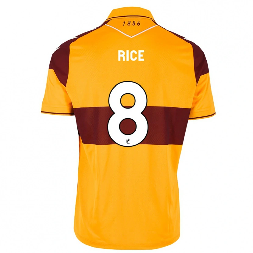 Danxen Kinder Katie Rice #8 Maroon Orange Heimtrikot Trikot 2026/27 T-Shirt Österreich