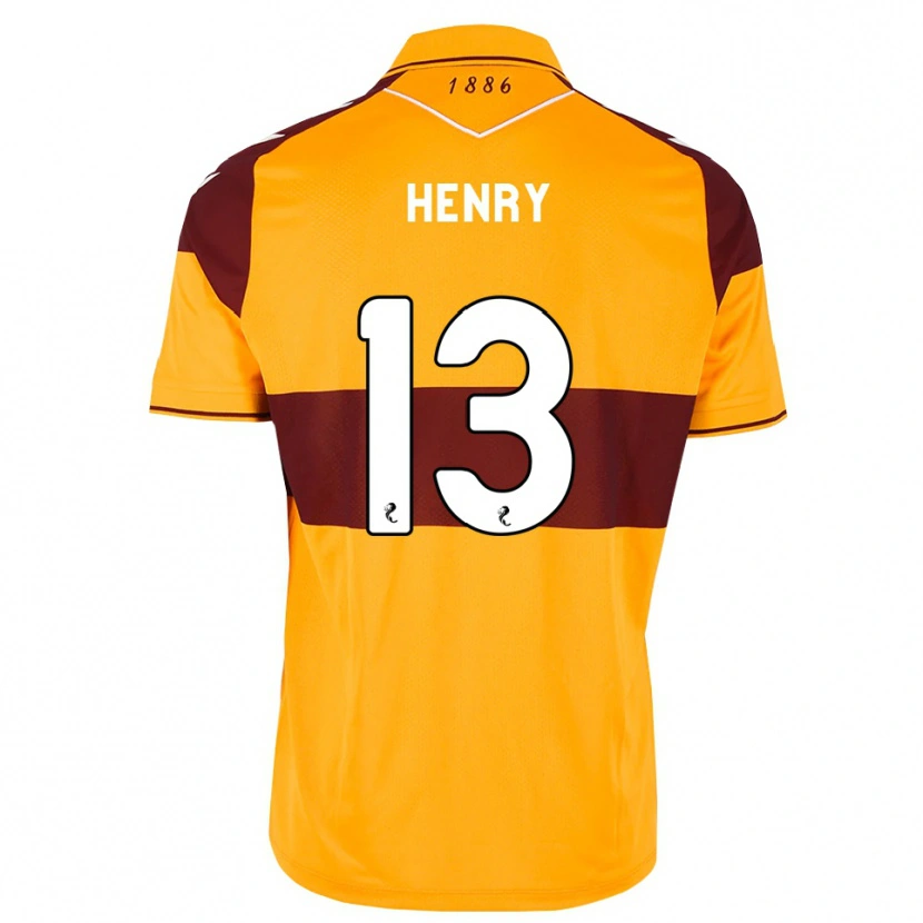 Danxen Kinder Joshua Henry #13 Maroon Orange Heimtrikot Trikot 2026/27 T-Shirt Österreich