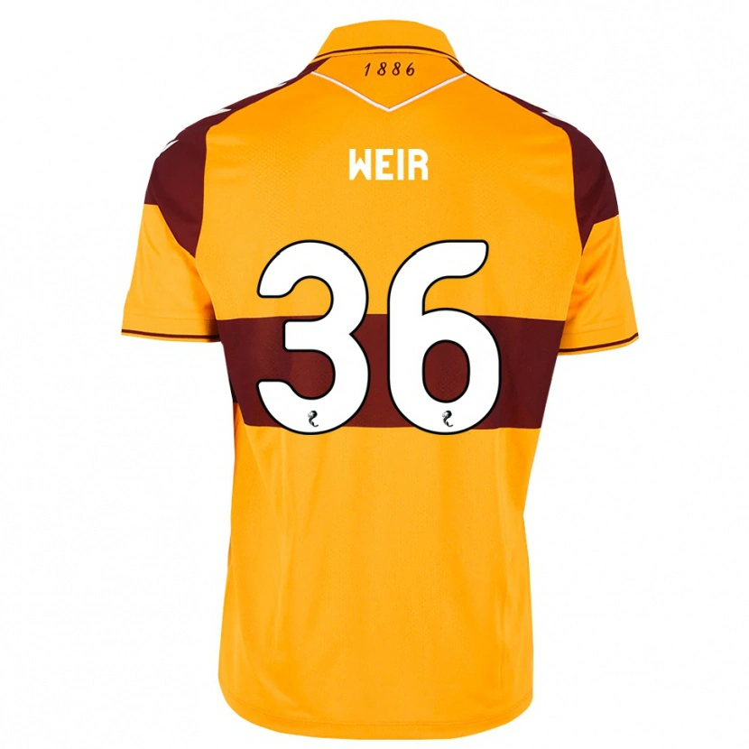 Danxen Kinder Lucas Weir #36 Maroon Orange Heimtrikot Trikot 2026/27 T-Shirt Österreich