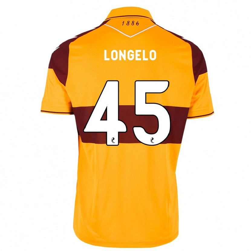 Danxen Kinder Emmanuel Longelo #45 Maroon Orange Heimtrikot Trikot 2026/27 T-Shirt Österreich