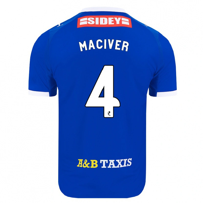 Danxen Kinder Ellie Maciver #4 Blau Rot Gelb Heimtrikot Trikot 2026/27 T-Shirt Österreich