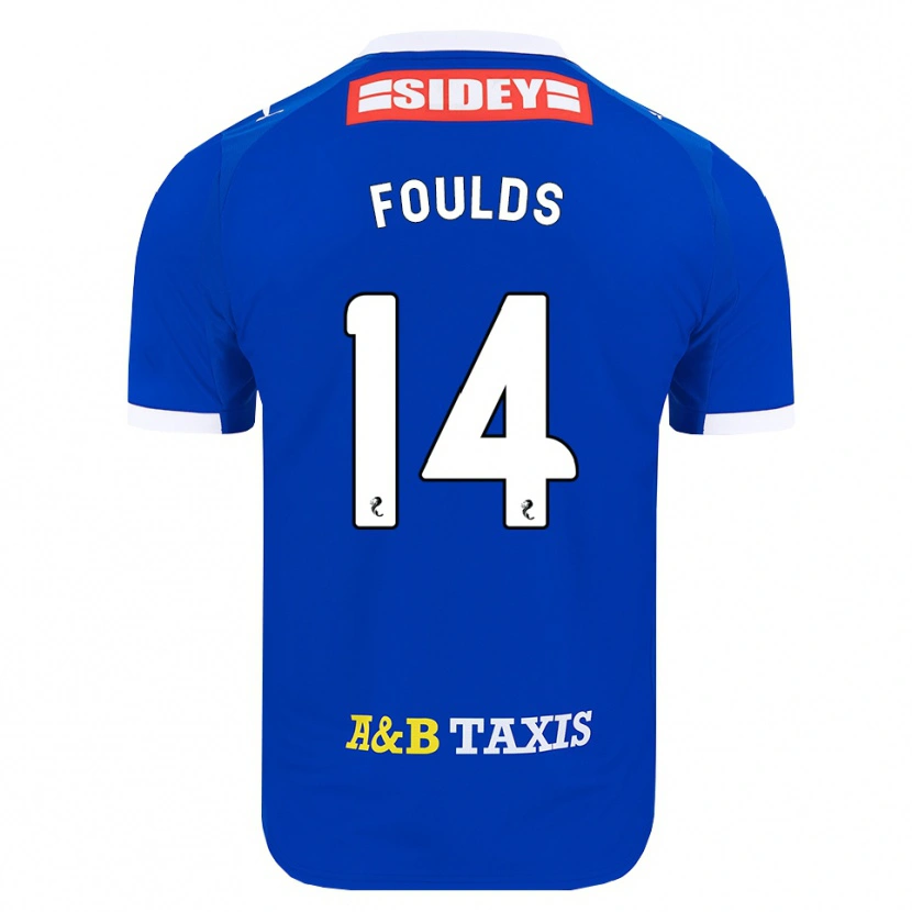 Danxen Kinder Matty Foulds #14 Blau Rot Gelb Heimtrikot Trikot 2026/27 T-Shirt Österreich